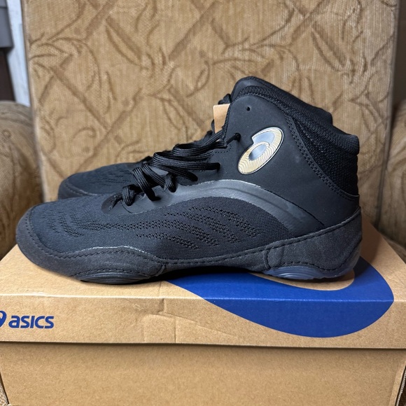 Asics Split Elite Men’s 9.5 Wrestling shoes‎ Black Athletic sneakers 1081A050